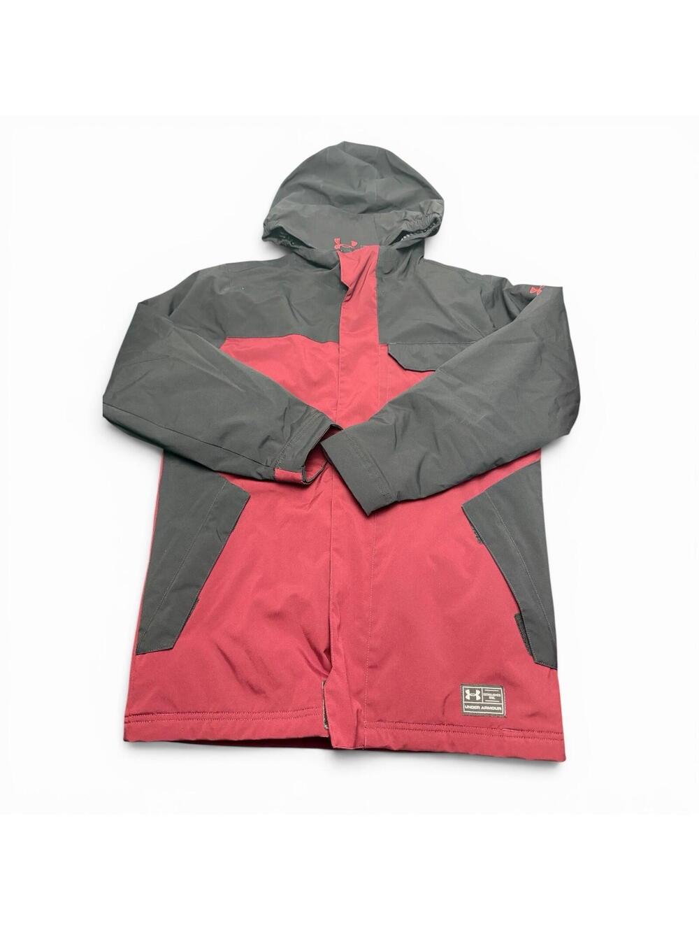 Under Armour Boys Youth Large Storm 2 ColdGear Infrared Jacket Burgundy